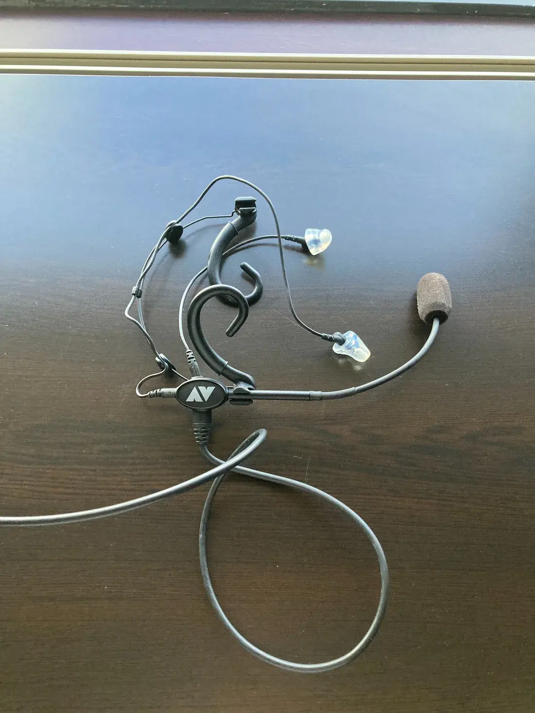 Full Clarity Aloft headset fitted with custom Big Ear adapters