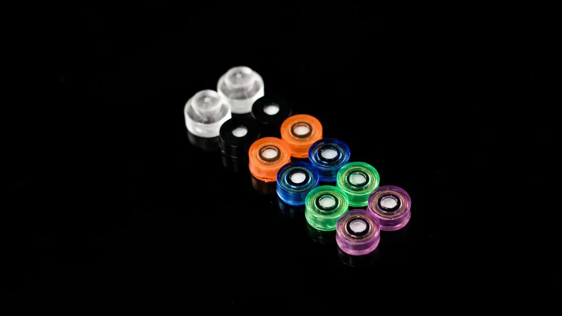 The flat-attenuation filters &mdash; the colour-coded discs that mount on the outside face of The One