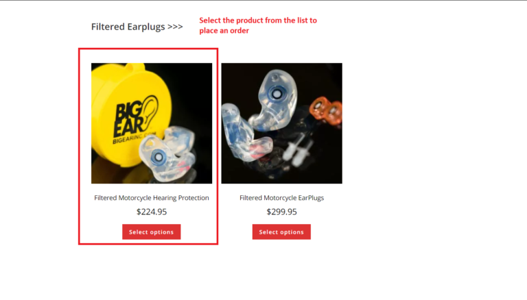 Big Ear Filtered product selection