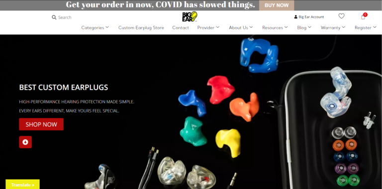 Big Ear How to Order Home page