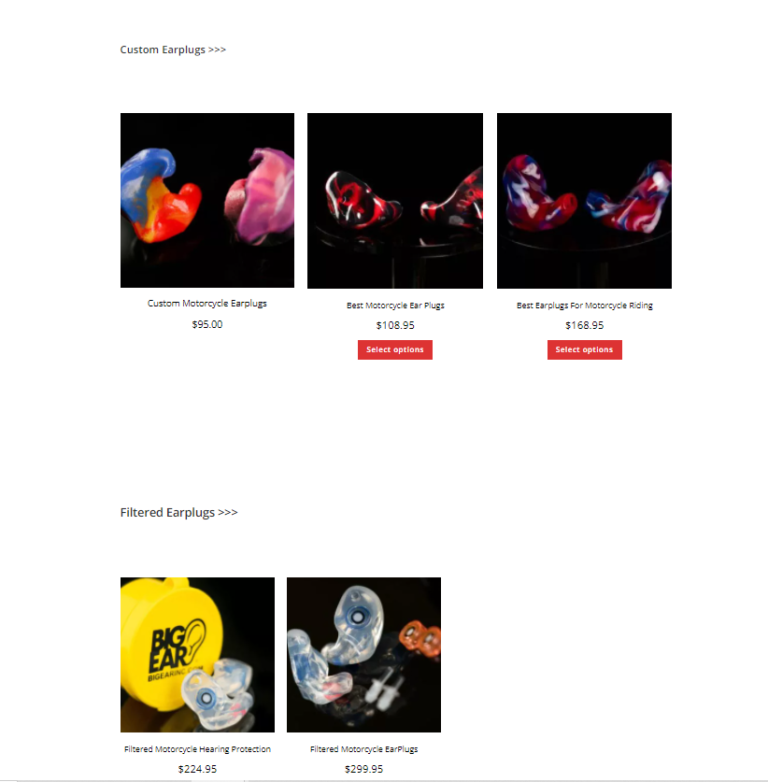 Big Ear Products page